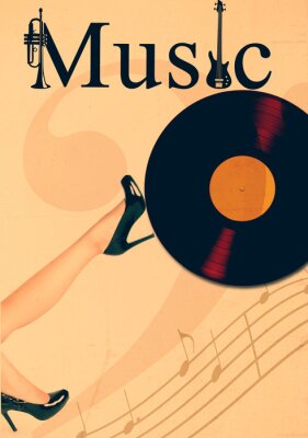Poster Retro-Musik