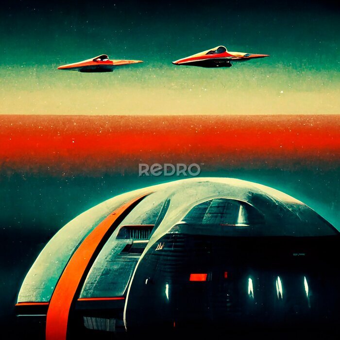Poster Retro-Raumfahrt