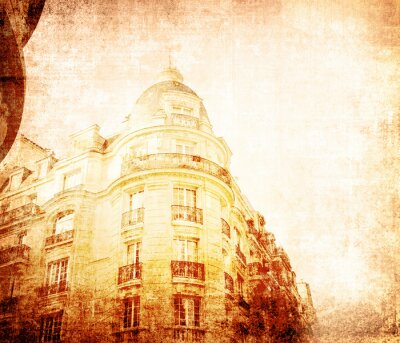 Retro-Stil Gebäude in Paris
