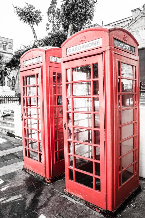 Poster Retro-Telefonzellen Cardphone