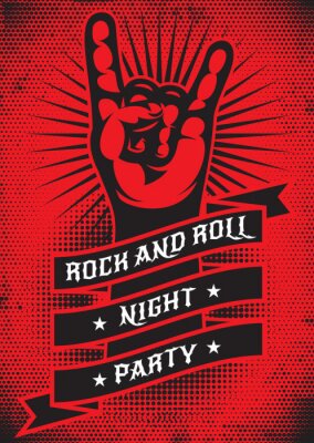 Poster Rock n Roll Nacht Party