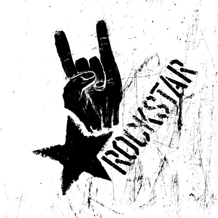 Poster Rock n Roll und Star