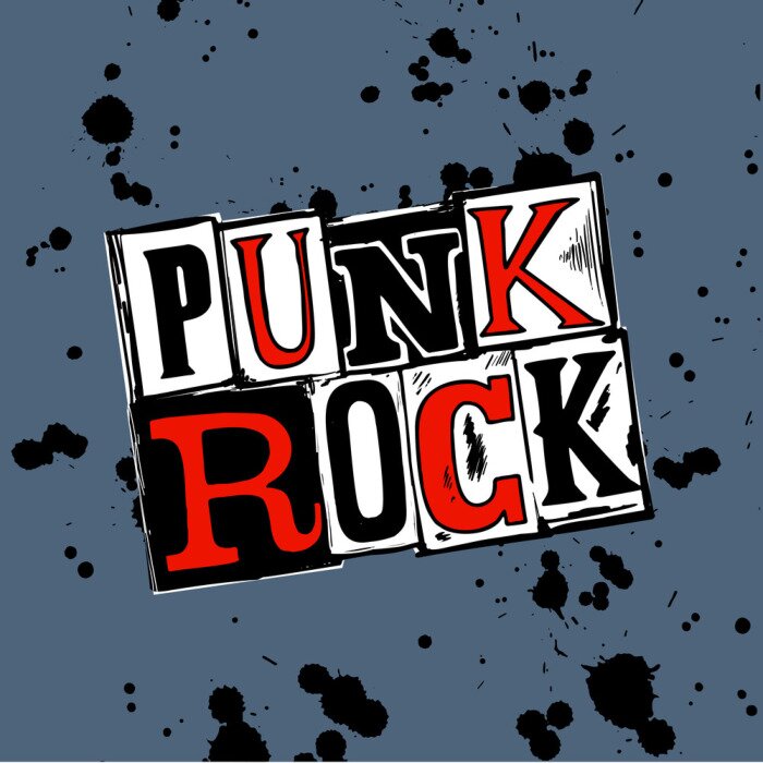Poster Rock Punk Aufschrift