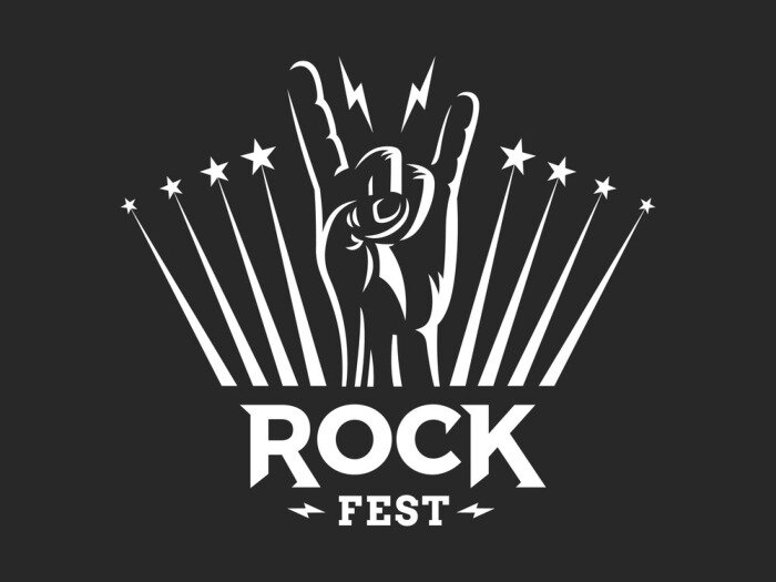 Poster Rock- und Musikfestival-Logo