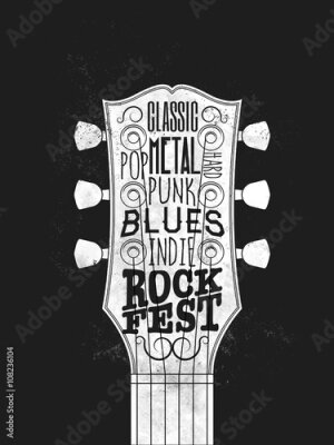 Poster Rockfestival-Illustration