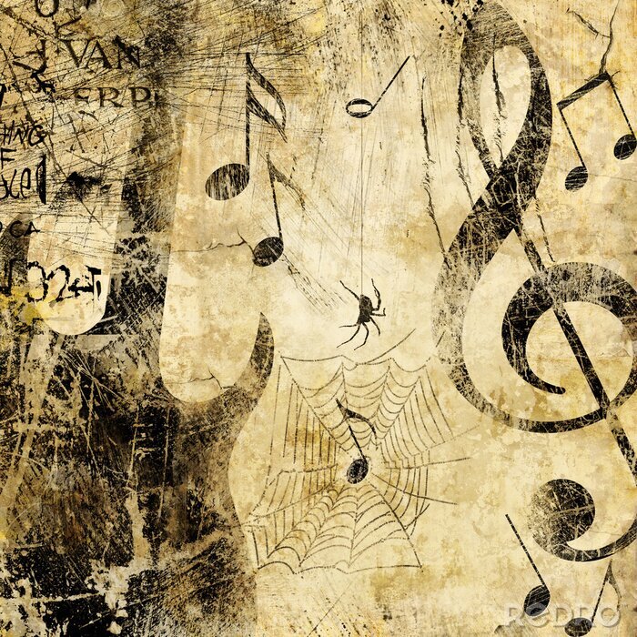 Poster Rockmusik-Instrument