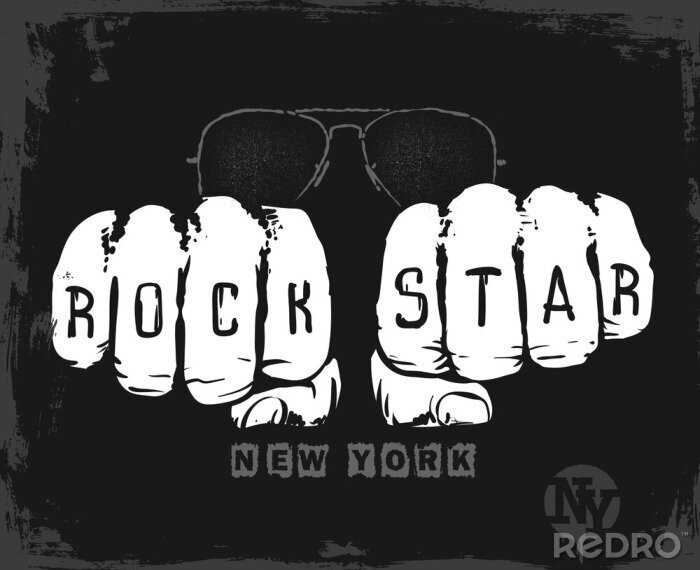 Poster Rockstar-Hände
