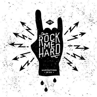 Poster Rockzeichen