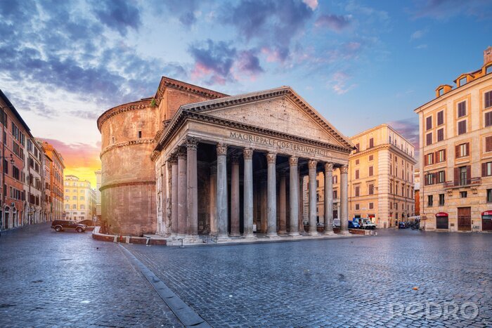Poster Rom mit Blick auf Pantheon