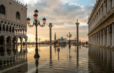 Poster Romantisches Venedig am Abend