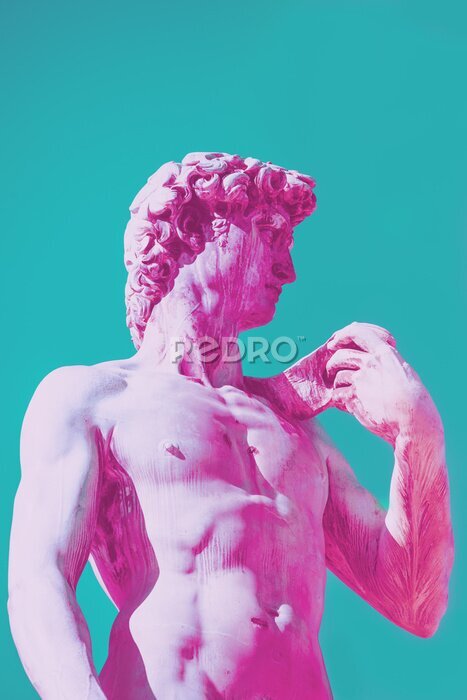 Poster Rosa antike Skulptur