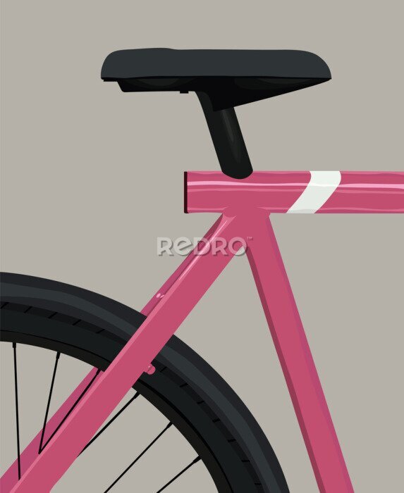 Poster Rosa Fahrrad