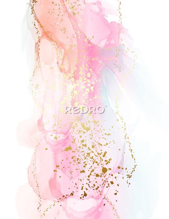 Poster Rosa und pfirsichfarbene Textur