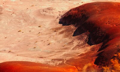 Rote abstrakte Wüste