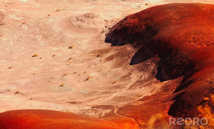 Poster Rote abstrakte Wüste