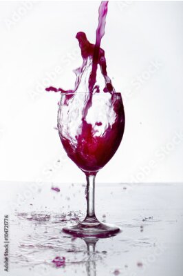 Poster Rotwein im Glas