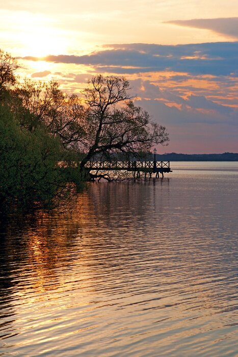 Poster Ruhige Meereslandschaft bei Sonnenuntergang