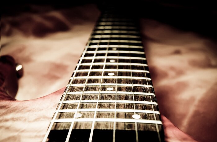 Poster Saiten für Gitarre