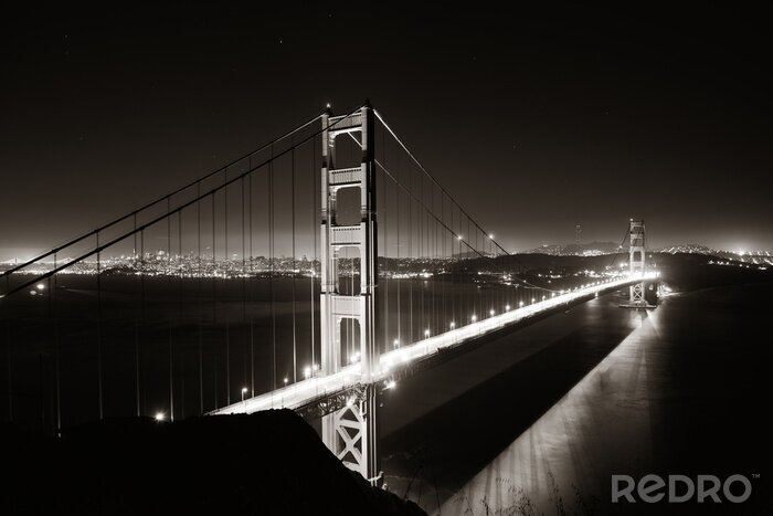Poster San Francisco bei Nacht