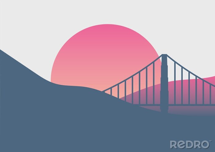 Poster San Francisco bei Sonnenaufgang
