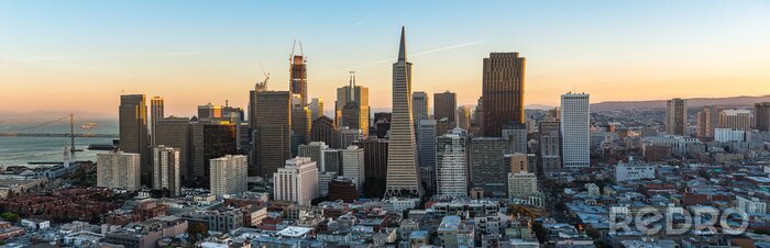 Poster San Francisco Blick auf die Stadt