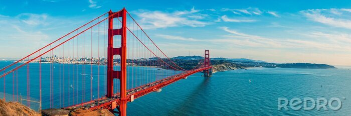 Poster San Francisco und rote Brücke