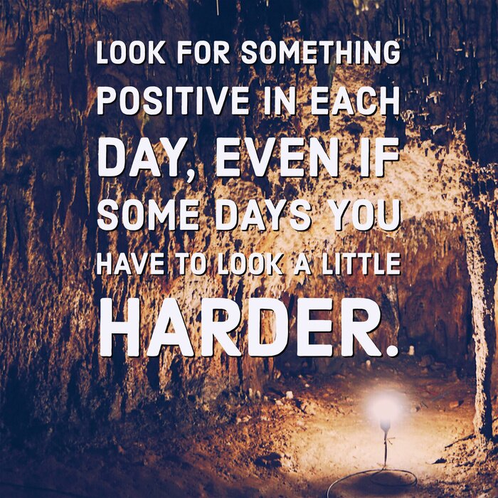 Poster Satz auf dem Hintergrund eines Bildes einer Höhle