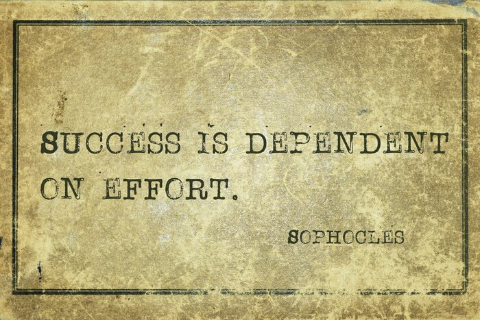 Poster Satz über Erfolg