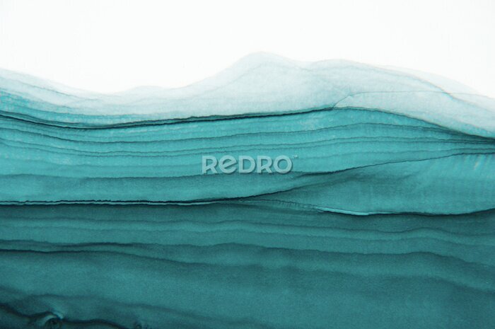 Poster Schattierungen von edlem Grün