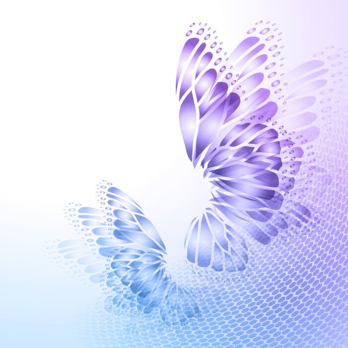 Poster Schmetterlingsflügel in 3D