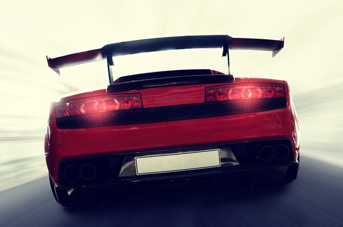 Poster Schneller Sportwagen