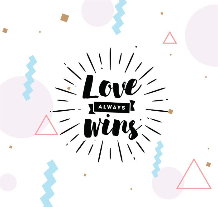 Poster Schöne Worte über die Liebe