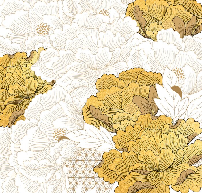 Poster Schönes Blumenmuster