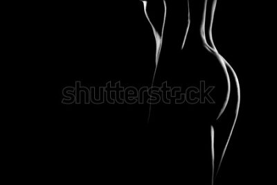 Poster Schwarz-Weiß-Akt