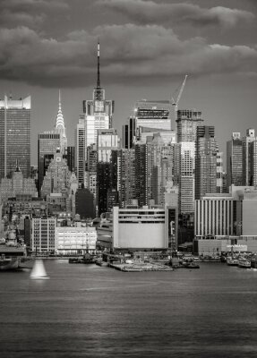 Schwarz-weiße Aufnahme von New York City