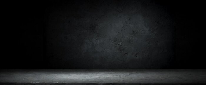 Poster Schwarze Wand des Interieurs