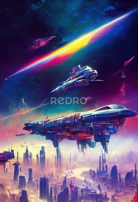 Poster Science-Fiction-Illustration