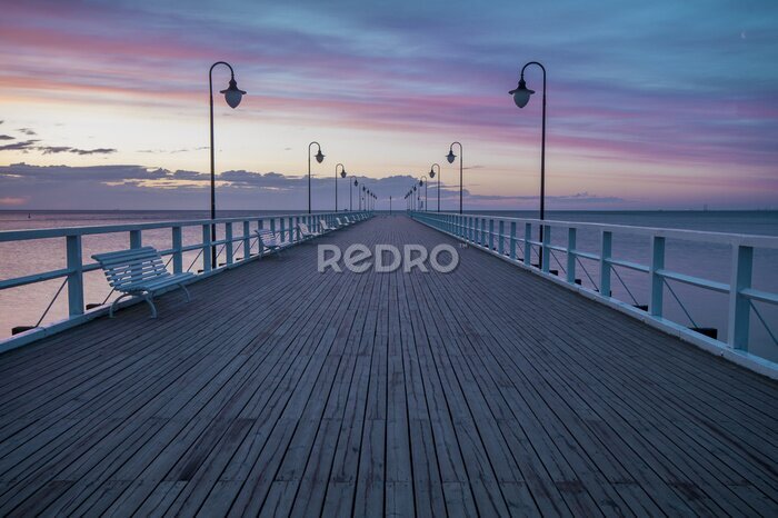 Poster Seebrücke in Gdynia Orłowo