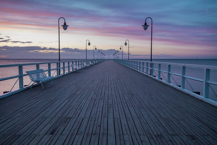 Poster Seebrücke in Gdynia Orłowo