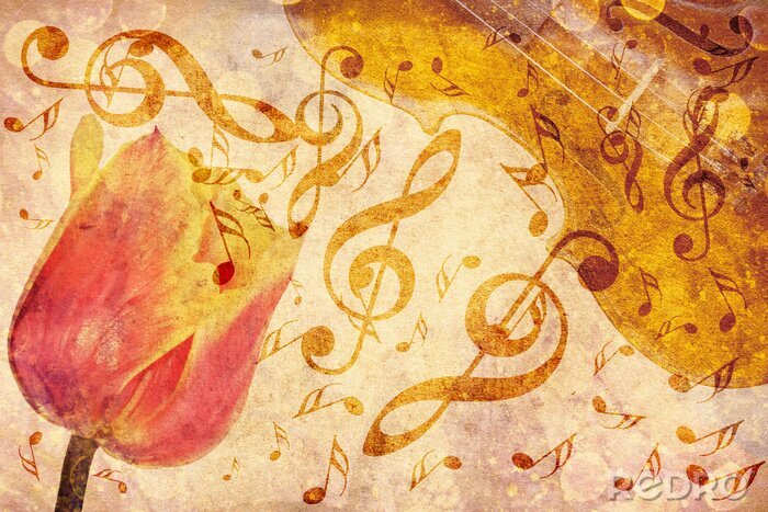 Poster Sentimentales Vintage-Muster