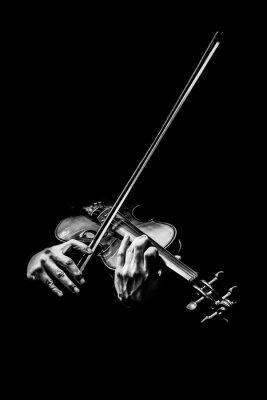 Poster Sie spielt Geige