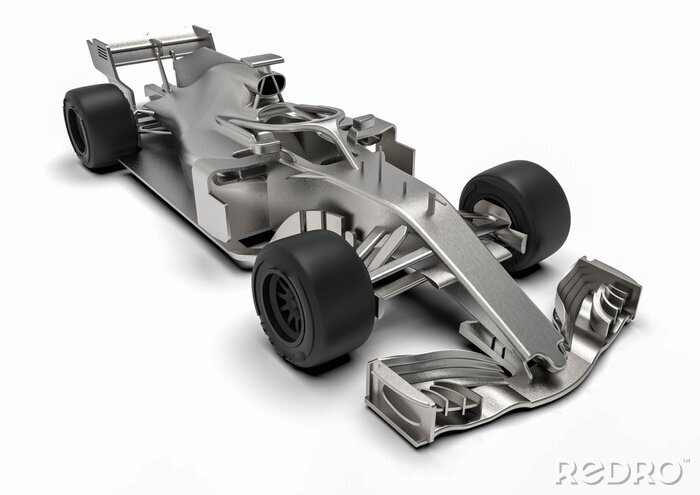 Poster Silbernes Formel 1 Auto