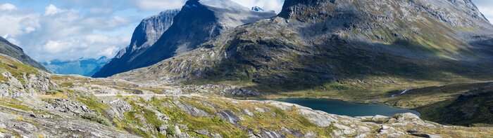 Poster Skandinavische Landschaft und Natur-Panorama