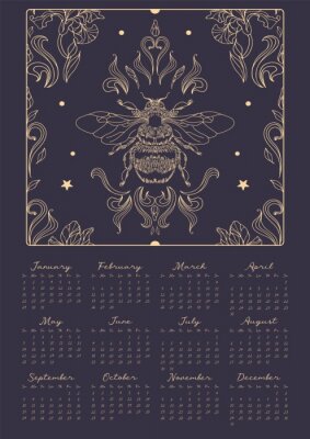 Poster Skarabäus-Kalender 2023