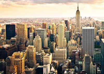 Skyline New York City in monochromatischen Farben