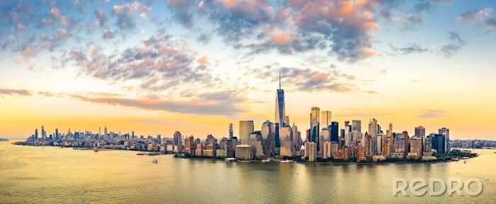 Poster Skyline New York City mit Manhattan