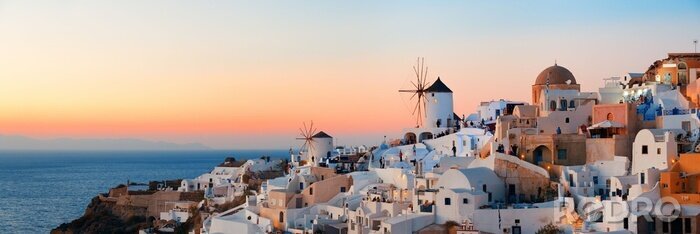 Poster Skyline Santorin