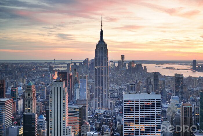 Poster Skyline vom Empire State Building aus