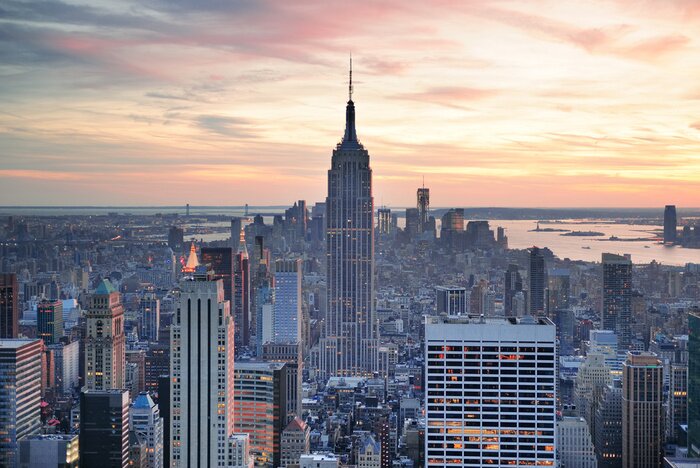 Poster Skyline vom Empire State Building aus