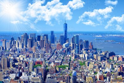 Poster Skyline von Manhattan